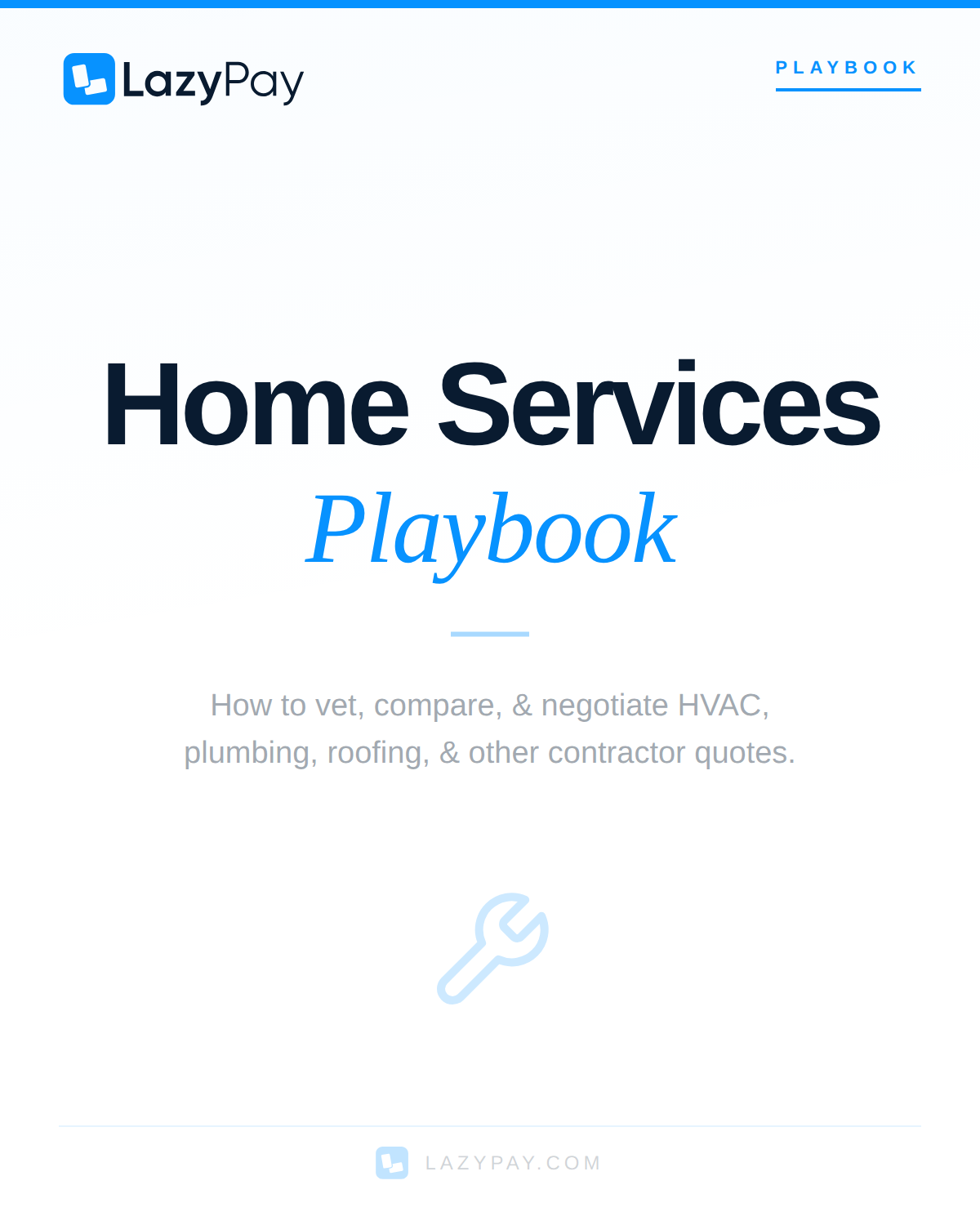 Home Services Playbook